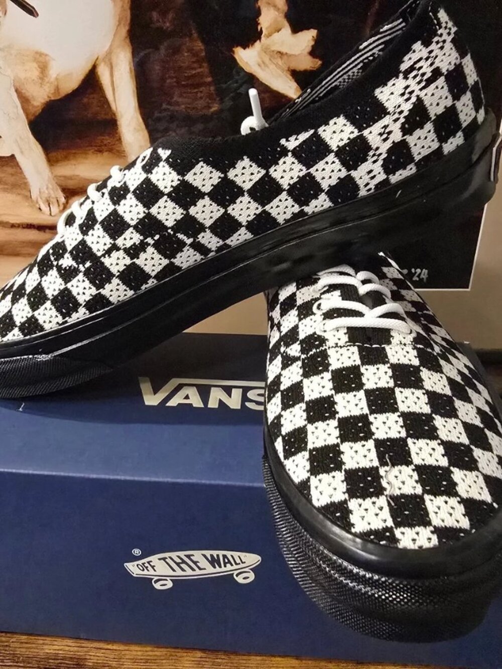 Vans Premium Authentic 44 EK Punk Check Black VN000EJC1KP Men's Size 12 US Shoes - Picture 1 of 10